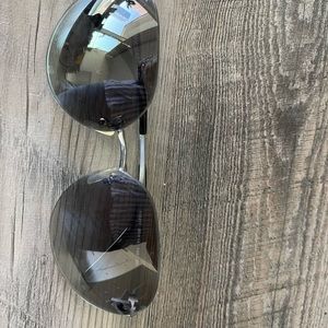 Brand new Michael Kors SYDNEY MK1037 Sunglasses- Shiny Silver Frame, Light Grey